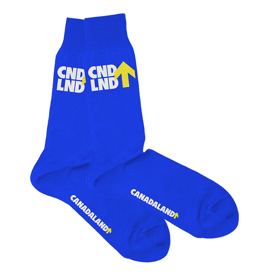 CANADALAND Socks: Blue